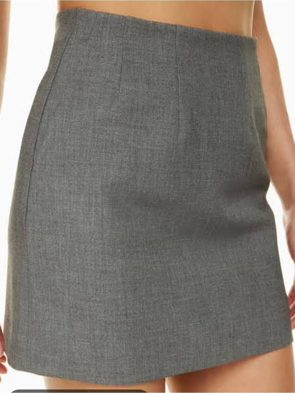 Aritzia Classic High-Waist Gray Skirt - Women's